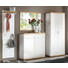 SCHUHSCHRANK 84/106/37 cm - Edelstahlfarben/Eichefarben, Design, Holz/Holzwerkstoff (84/106/37cm) - Novel SCHUHSCHRANK 84/106/37 cm - Edelstahlfarben/Eichefarben, Design, Holz/Holzwerkstoff (84/106/37cm) - Novel