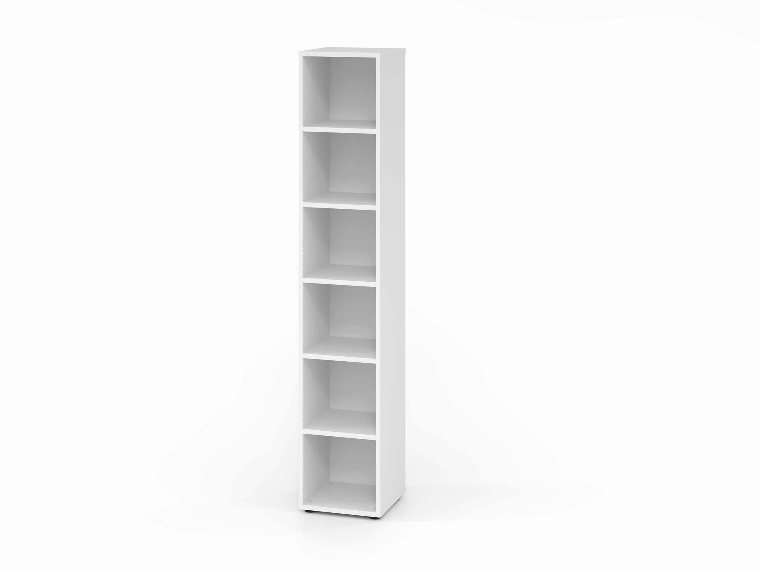 AKTENREGAL Weiß  - Weiß, Basics, Holzwerkstoff (40/215,6/40cm) - Venda