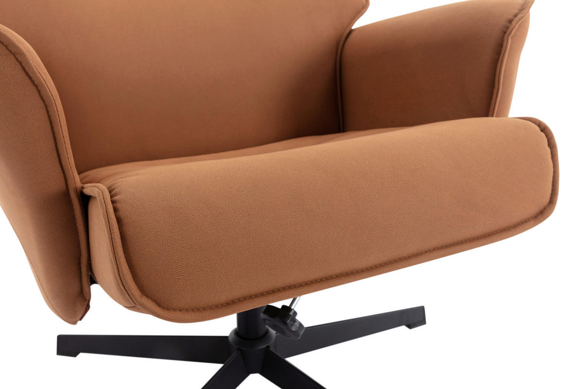 RELAXSESSELSET Mikrofaser    - Currygelb/Schwarz, Design, Textil/Metall (77/109/86cm) - Livetastic