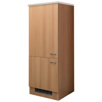 GERÄTEUMBAUSCHRANK 60/160,6/60 cm  in Buchefarben  - Edelstahlfarben/Beige, KONVENTIONELL, Holzwerkstoff/Kunststoff (60/160,6/60cm) - FlexWell