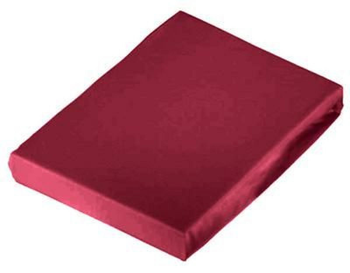 SPANNLEINTUCH 120/200 cm Jersey  - Bordeaux, Basics, Textil (120/200cm) - Novel