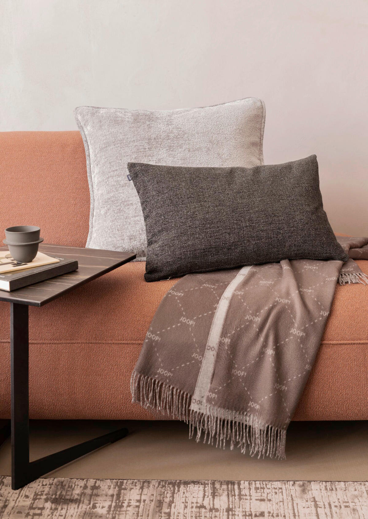 POLSTER 60/60 cm   - Hellgrau, Basics, Textil (60/60cm) - Joop!