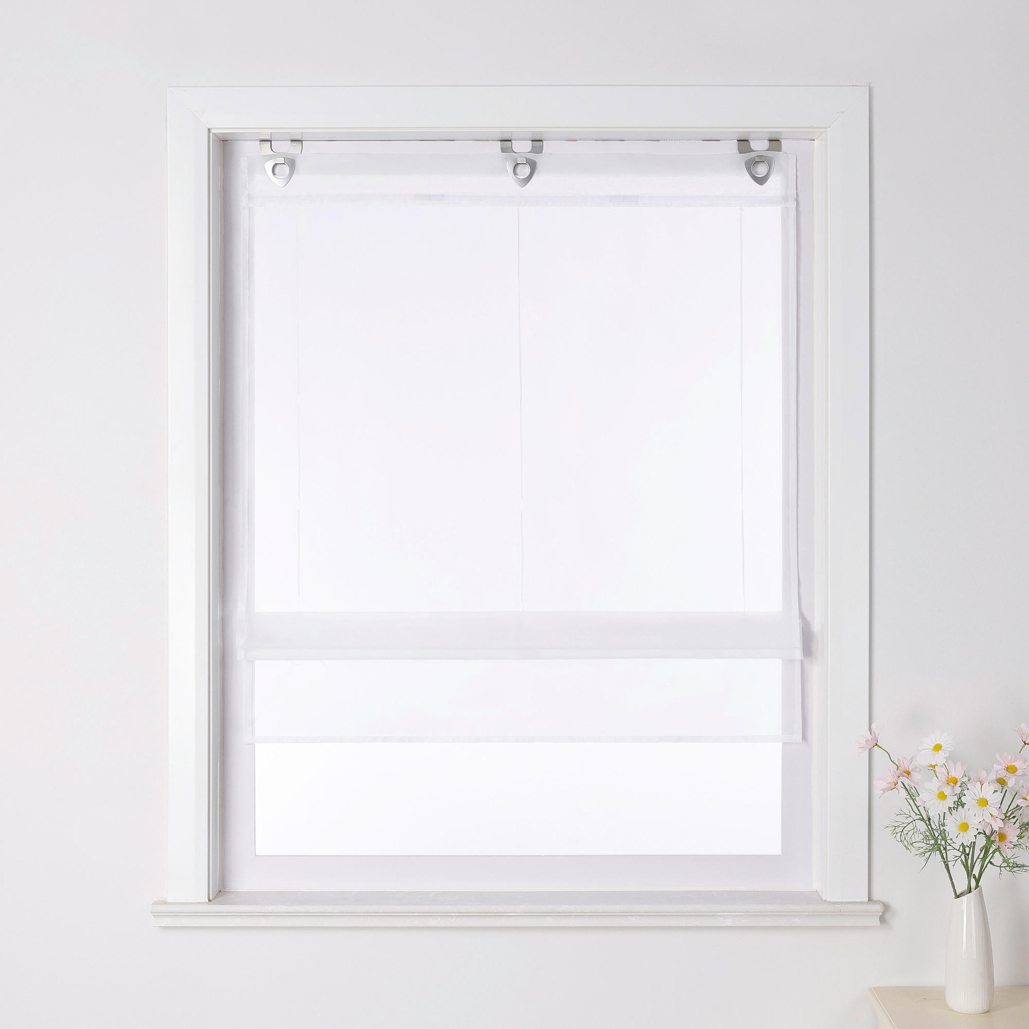 FALTROLLO  transparent  80/150 cm    - Weiß Hochglanz, Basics, Textil (80/150cm)