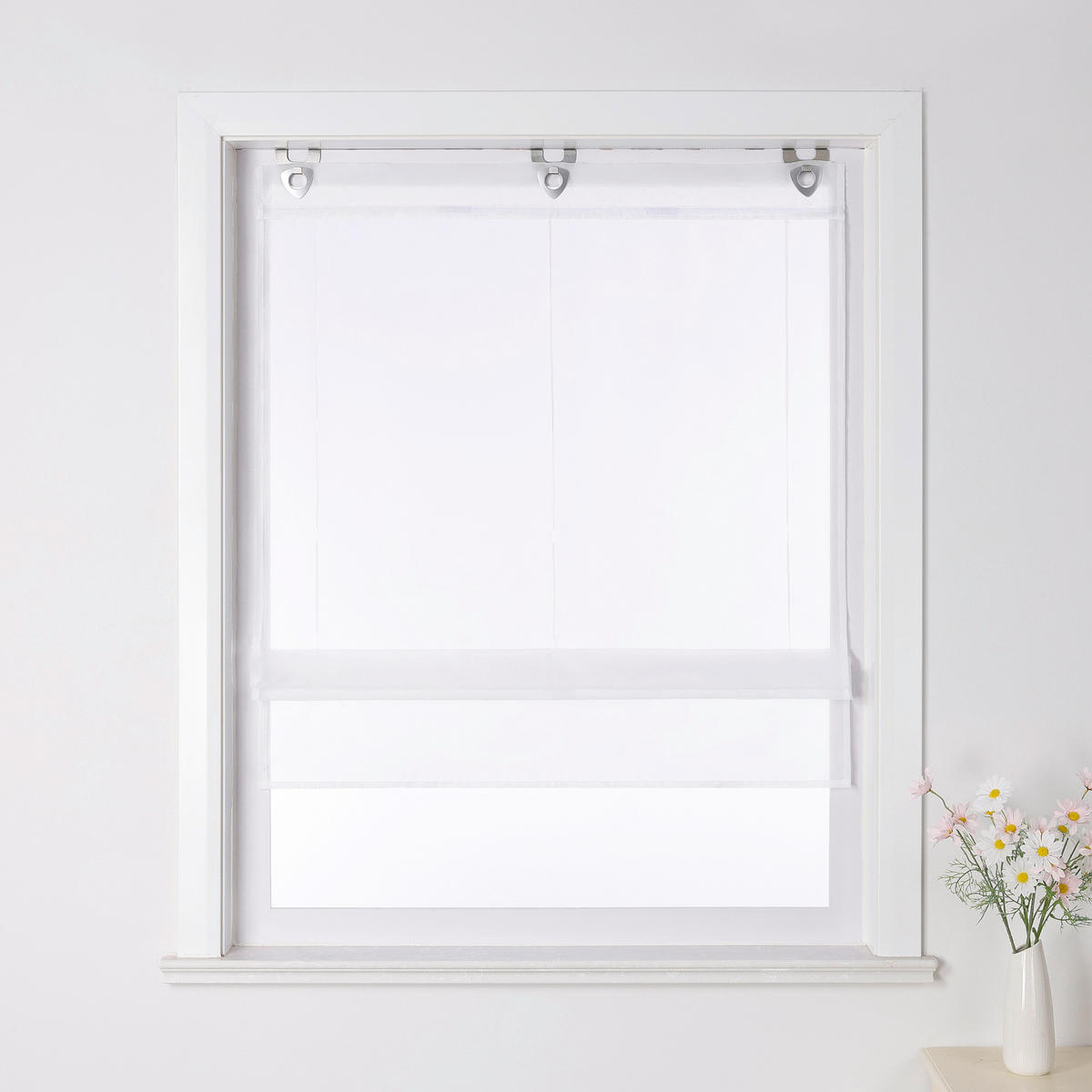 FALTROLLO  transparent  80/150 cm    - Weiß Hochglanz, Basics, Textil (80/150cm)