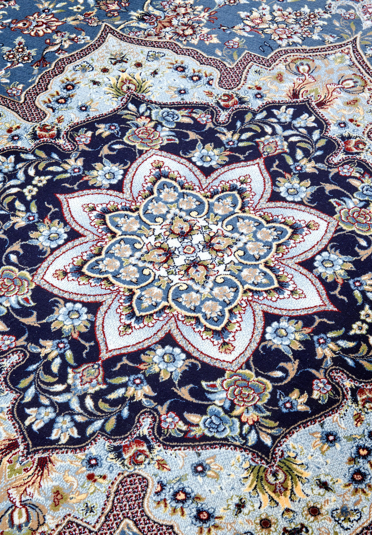 FLACHWEBETEPPICH 128/190 cm Kollektion 1870 Creme, Hellblau  - Creme/Hellblau, Design, Kunststoff/Textil (128/190cm) - Villeroy & Boch