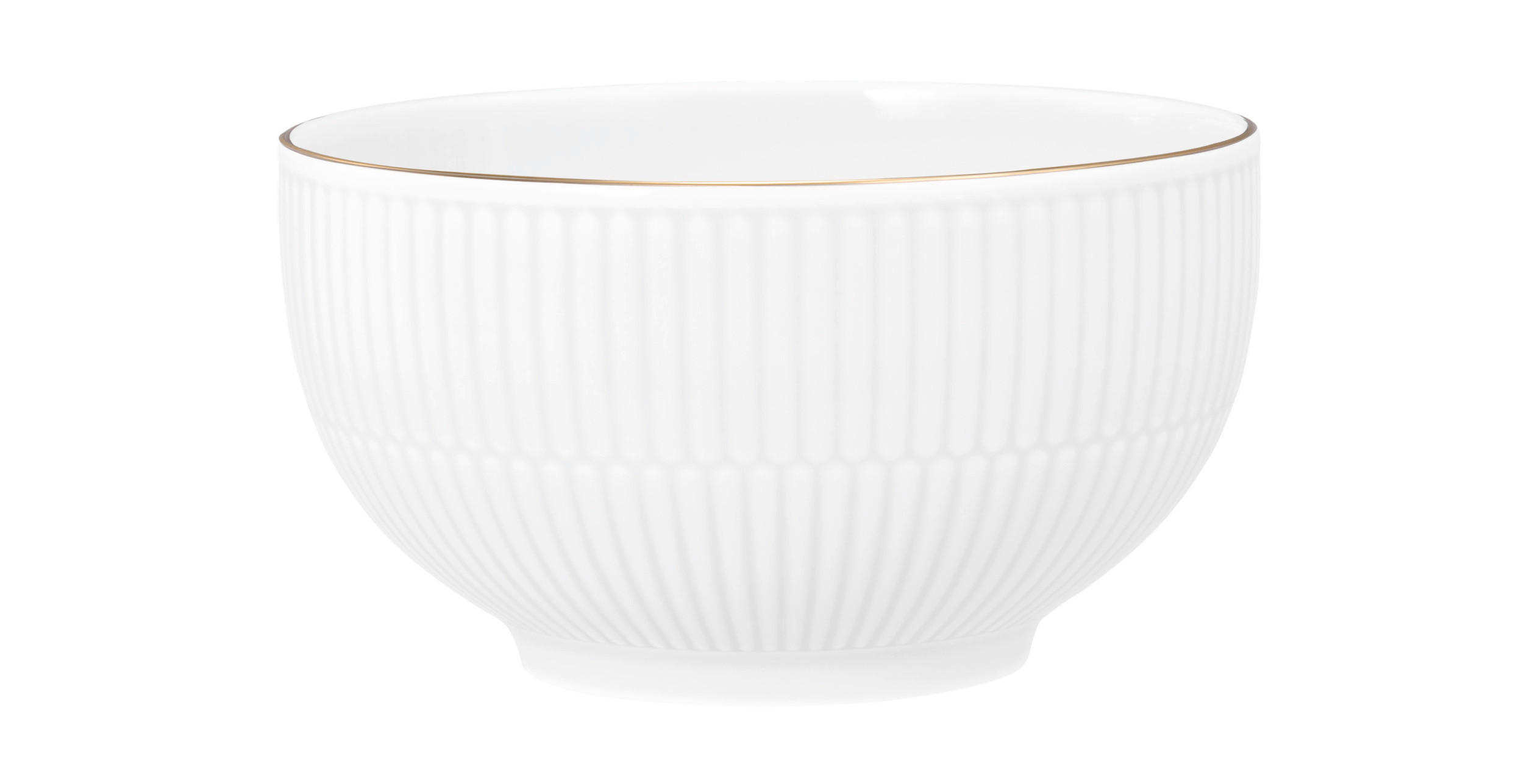 FRUKOSTSKÅL 15 cm  - vit/guldfärgad, Klassisk (15cm) - Seltmann Weiden