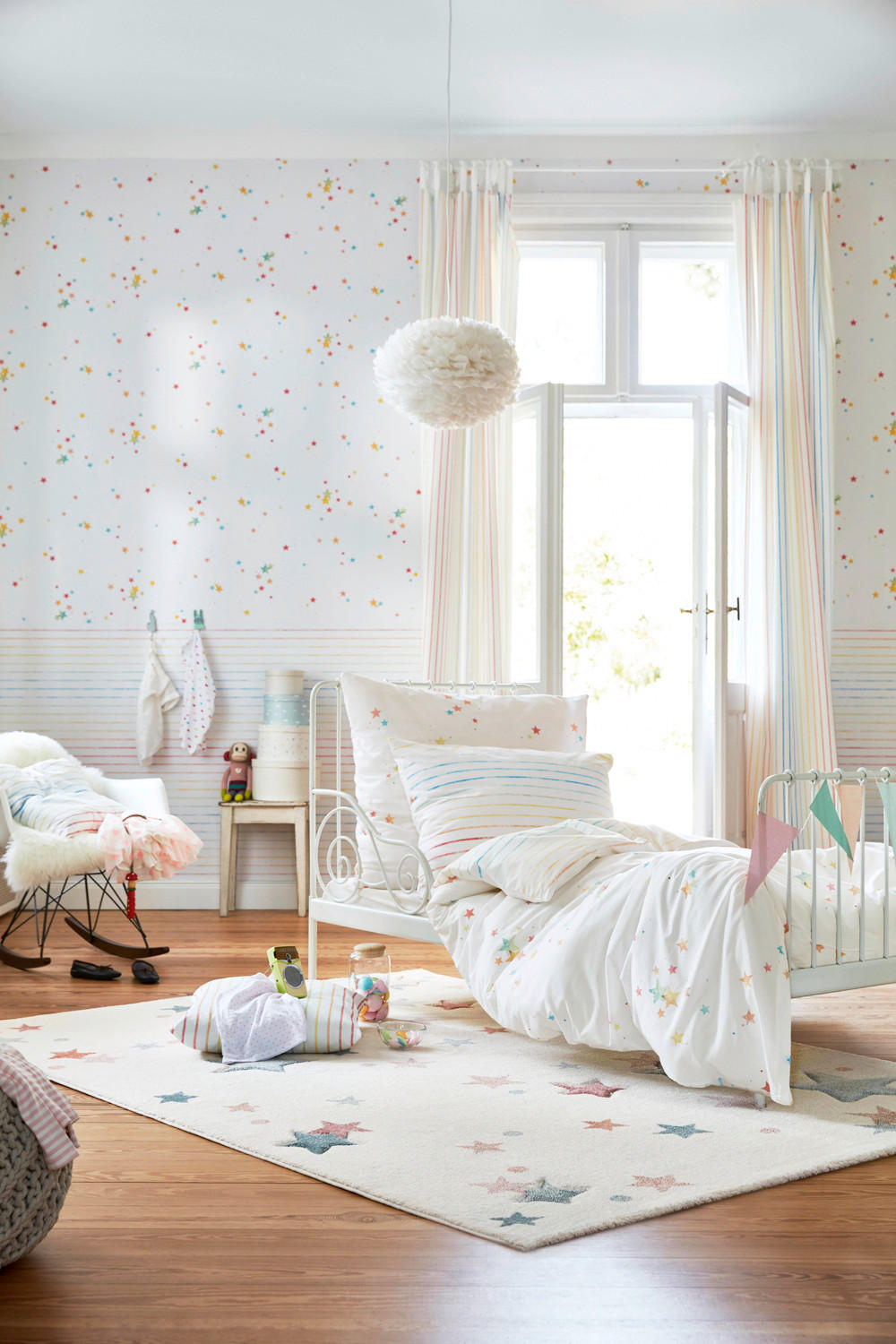 KINDERTEPPICH 120/170 cm Jonne  - Weiss/Hellrosa, Trend, Textil (120/170cm) - Esprit