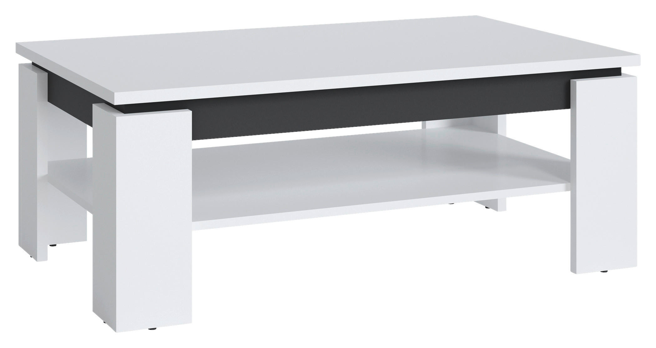 Couchtisch Campania Anthrazit, Weiß B: 110 cm