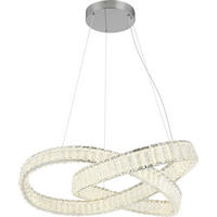 LED LUSTER  78/120 cm      - boja hroma, Konvencionalno, staklo/metal (78/120cm) - Glandor