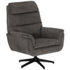 SESSEL in Webstoff Grau  - Schwarz/Grau, KONVENTIONELL, Textil/Metall (76/103/89cm) - Livetastic