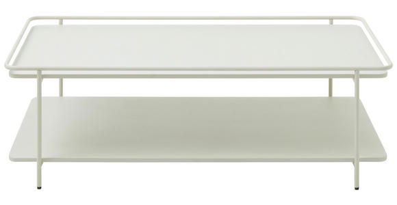COUCHTISCH 110/55/34 cm rechteckig Creme - Creme, Basics, Metall (110/55/34cm) - Xora