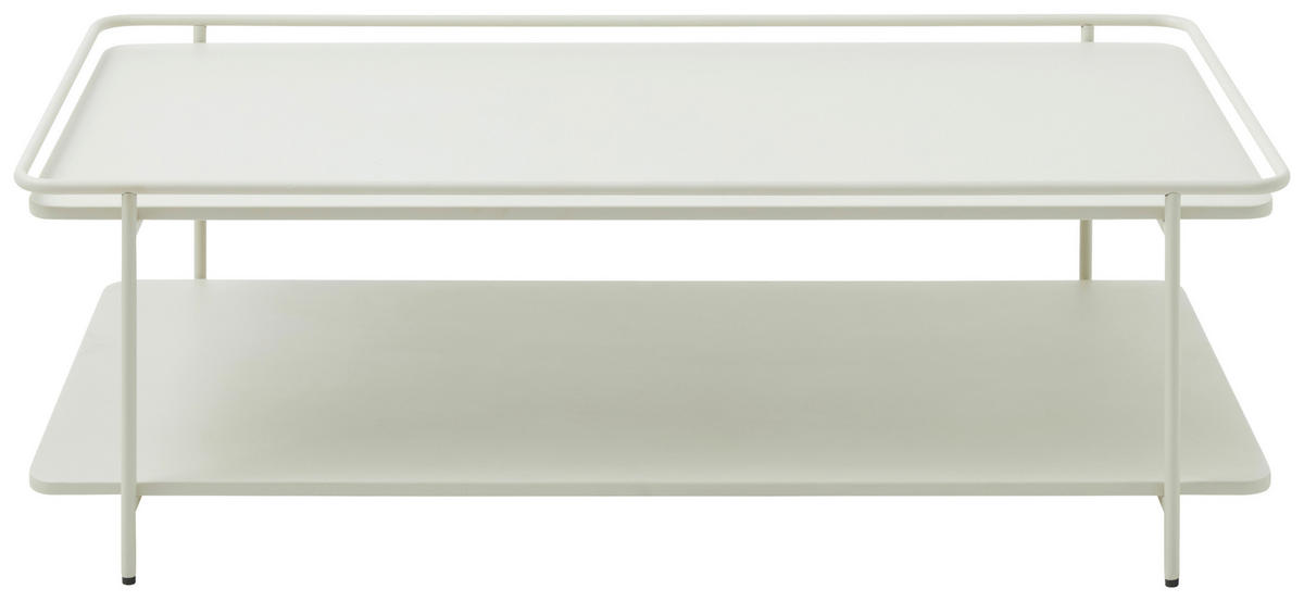 COUCHTISCH 110/55/34 cm rechteckig Creme  - Creme, Basics, Metall (110/55/34cm) - Xora