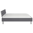 BETT 160/200 cm  in Grau  - Alufarben/Grau, Design, Holzwerkstoff/Metall (160/200cm) - Carryhome