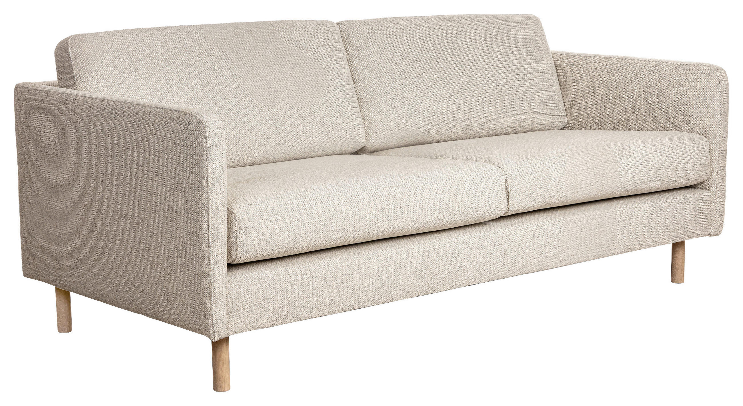 3-SITS SOFFA i ljusgrå  - ek Bianco/ljusgrå, Design, metall/trä (194/68/92cm) - Pure Home Comfort