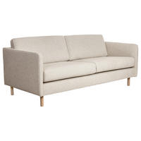 3-SITS SOFFA i ljusgrå  - ek Bianco/ljusgrå, Design, metall/trä (194/68/92cm) - Pure Home Comfort