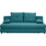 SCHLAFSOFA in Textil Petrol - Petrol/Schwarz, Design, Kunststoff/Textil (208/73-90/102cm) - Hom`in SCHLAFSOFA in Textil Petrol - Petrol/Schwarz, Design, Kunststoff/Textil (208/73-90/102cm) - Hom`in