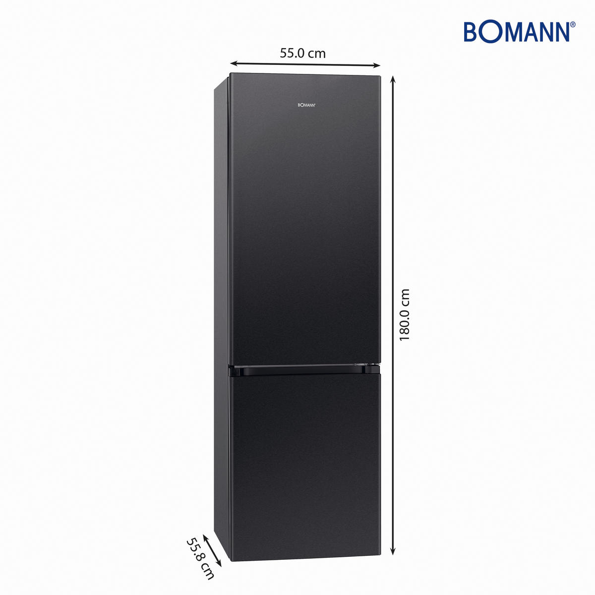KÜHL-GEFRIER-KOMBINATION 55/180/55,8 cm 718411  - KONVENTIONELL (55/180/55,8cm) - Bomann