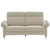 3-SITZER-SOFA in Flachgewebe Naturfarben  - Alufarben/Naturfarben, Modern, Textil/Metall (196/103/89cm) - Pure Home Comfort