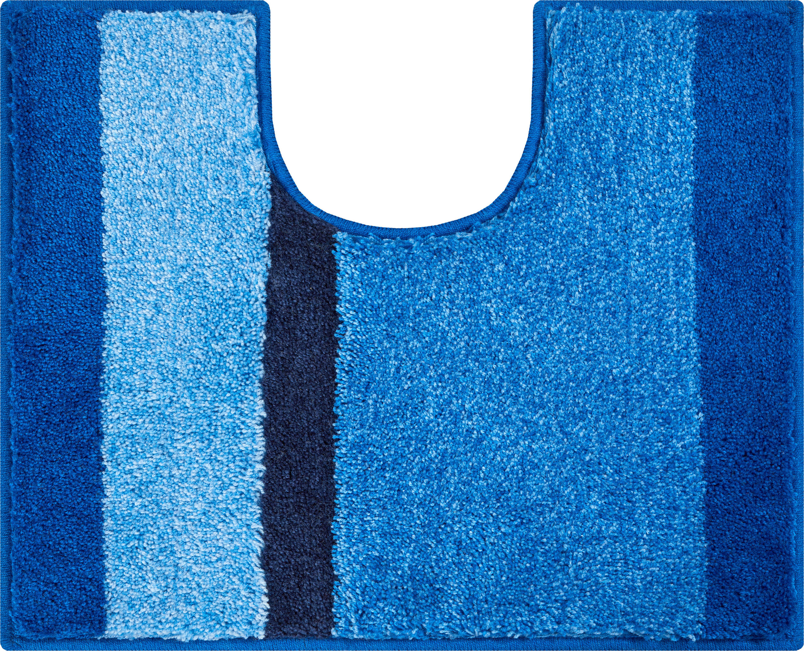 WC-VORLEGER Blau 49/60 cm  - Blau, Basics, Kunststoff/Textil (49/60cm) - Grund