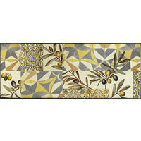 LÄUFER 75/190 cm Citrus Ceramics Beige  - Beige, Trend, Kunststoff/Textil (75/190cm) - wash+dry