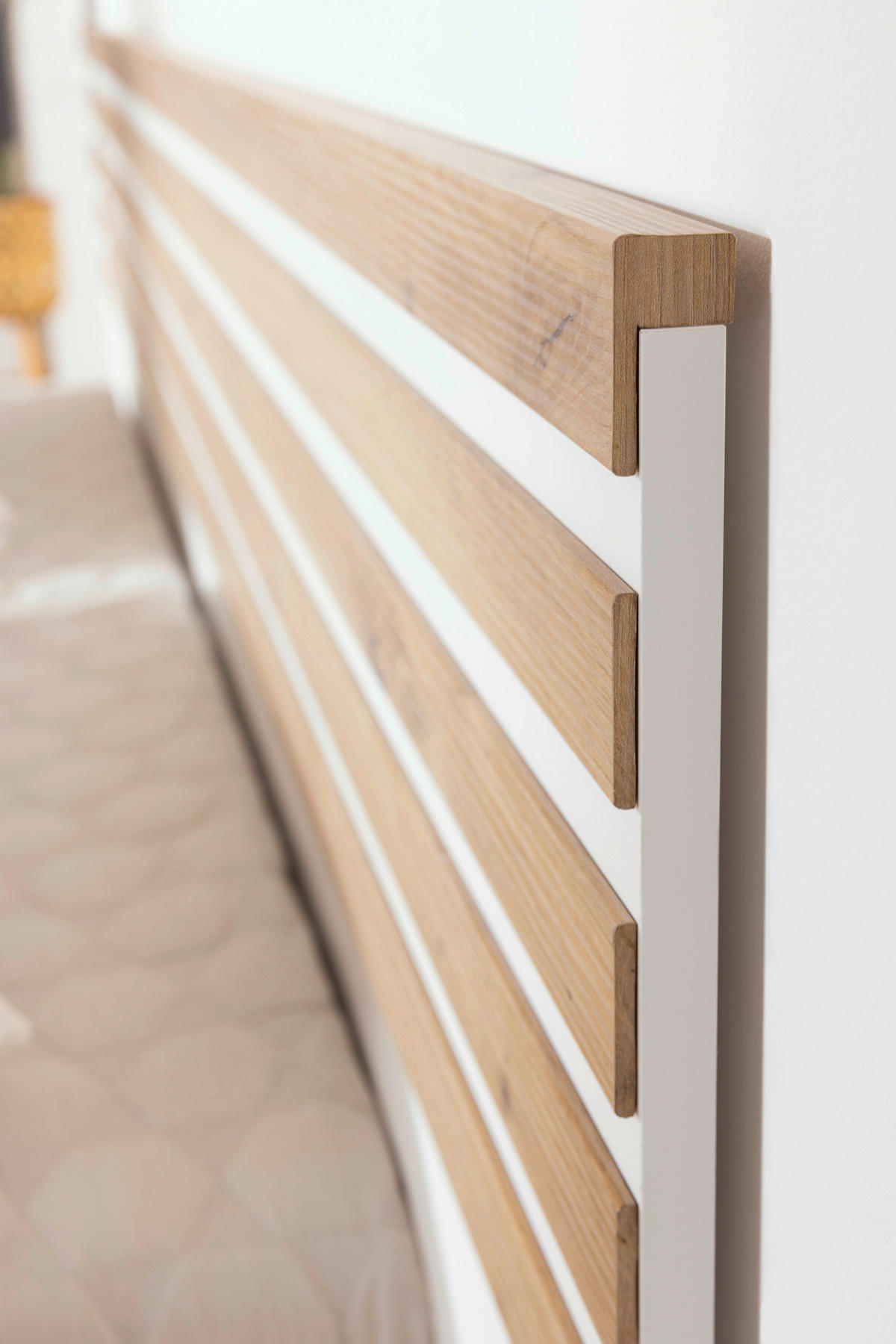 ÁGYSZETT 160/200 cm  fehér  - fehér, Basics, faalapú anyag (160/200cm) - Xora