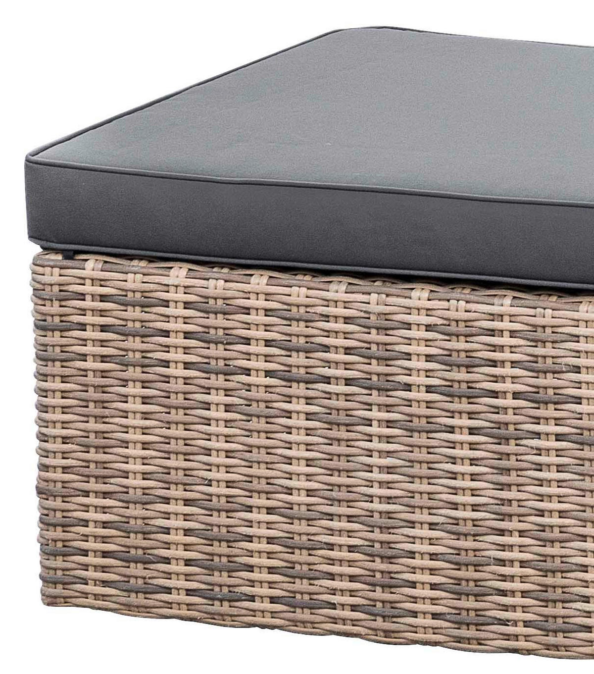 LOUNGEGARNITUR 12-teilig   88/65/68 cm Aluminium  - Dunkelgrau/Grau, KONVENTIONELL, Glas/Kunststoff (88/65/68cm) - Gardenson