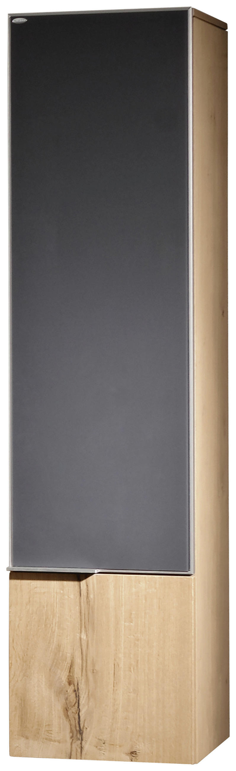 MIDISCHRANK 32/128/35 cm  - Eichefarben/Anthrazit, Design, Glas/Holzwerkstoff (32/128/35cm) - Voglauer