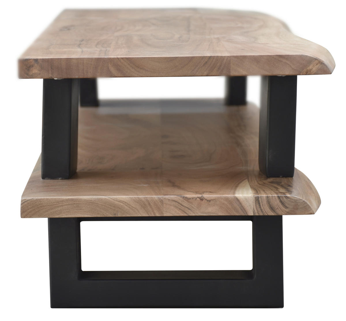 LOWBOARD  140/36/40 cm   - Schwarz/Naturfarben, Design, Holz/Metall (140/36/40cm) - MID.YOU