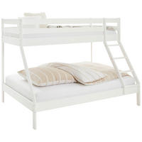 ETAGENBETT - Naturfarben/Weiß, KONVENTIONELL, Holz (140/200cm) - Linea Natura