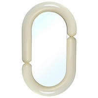 WANDSPIEGEL 40/70/4,2 cm    in oval  - Kaschmir, Basics, Glas/Holzwerkstoff (40/70/4,2cm) - MID.YOU