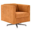 DESIGNSESSEL in Cord Orange  - Chromfarben/Orange, Design, Textil/Metall (72/71/75cm) - LOOKS by W.Joop