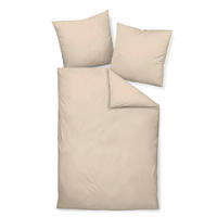 BETTWÄSCHE Giacomo Makosatin 135/200 cm  - Sandfarben, Basics, Textil (135/200cm) - Janine