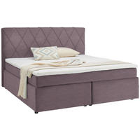 BOXSPRINGBETT 160/200 cm  in Lila  - Lila/Schwarz, Design, Holzwerkstoff/Kunststoff (160/200cm) - Xora