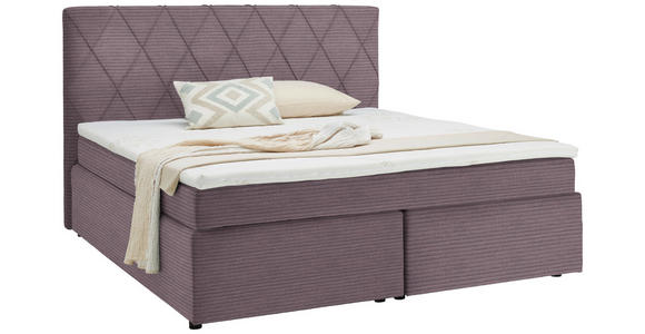 BOXSPRINGBETT 160/200 cm in Lila - Lila/Schwarz, Design, Holzwerkstoff/Kunststoff (160/200cm) - Xora