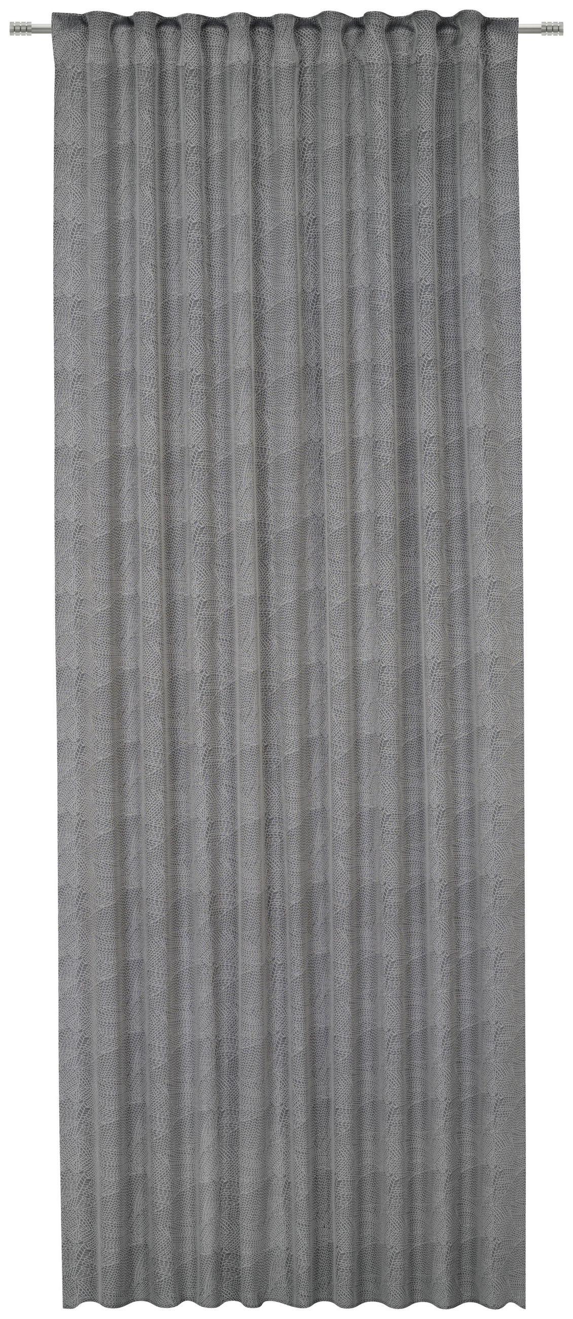 GOTOVA ZAVESA tamnosiva - tamnosiva, Konvencionalno, tekstil (140/245cm) - Esposa