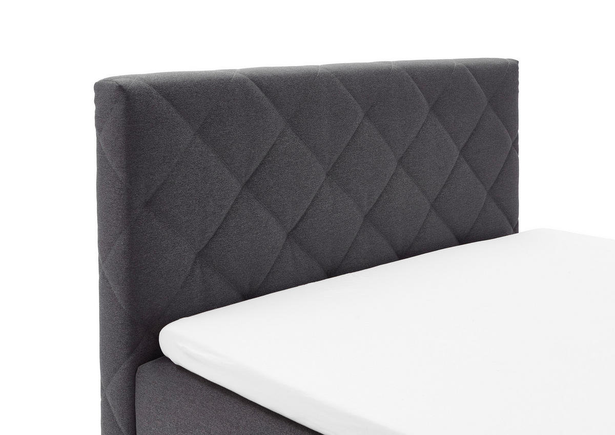 POSTEL BOXSPRING, 140/200 cm, antracitová - antracitová, Design, dřevo/kompozitní dřevo (140/200cm) - Xora