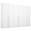 DREHTÜRENSCHRANK in Weiss  - Weiss, Trend, Holzwerkstoff/Metall (301/223/60cm) - Novel
