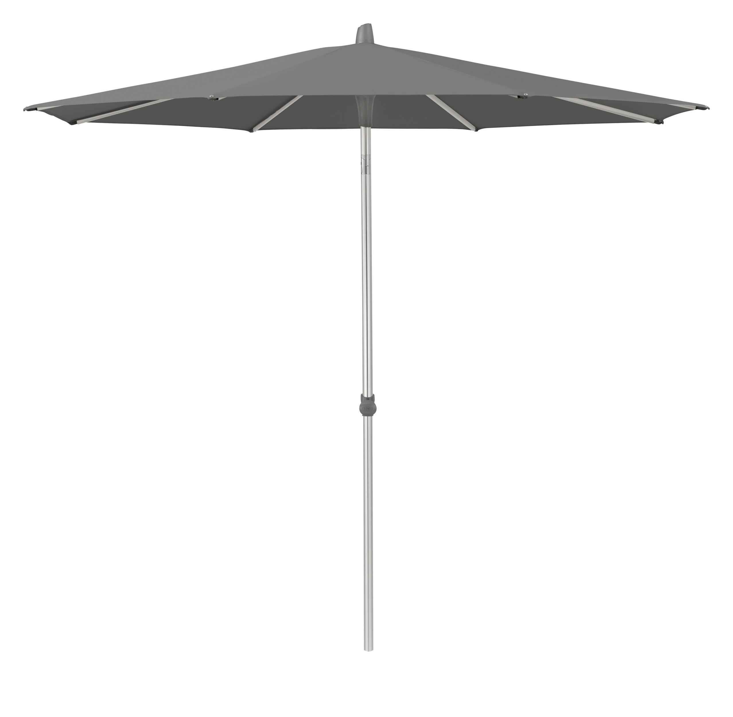 SONNENSCHIRM 250 cm   - Silberfarben/Grau, Basics, Textil/Metall (250cm) - Glatz