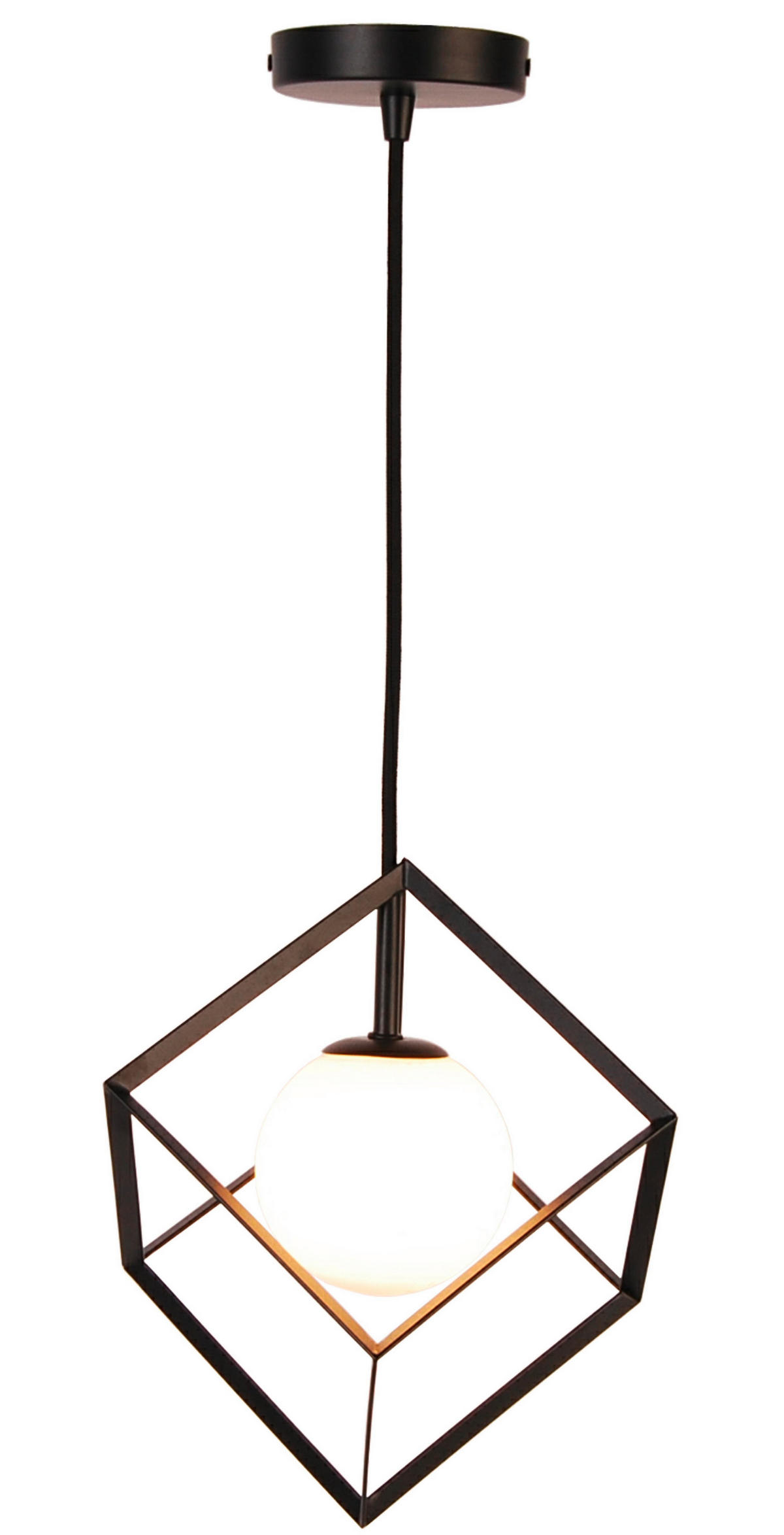 PENDELLEUCHTE Weert 15/15/115 cm   - Goldfarben/Schwarz, Basics, Metall (15/15/115cm)