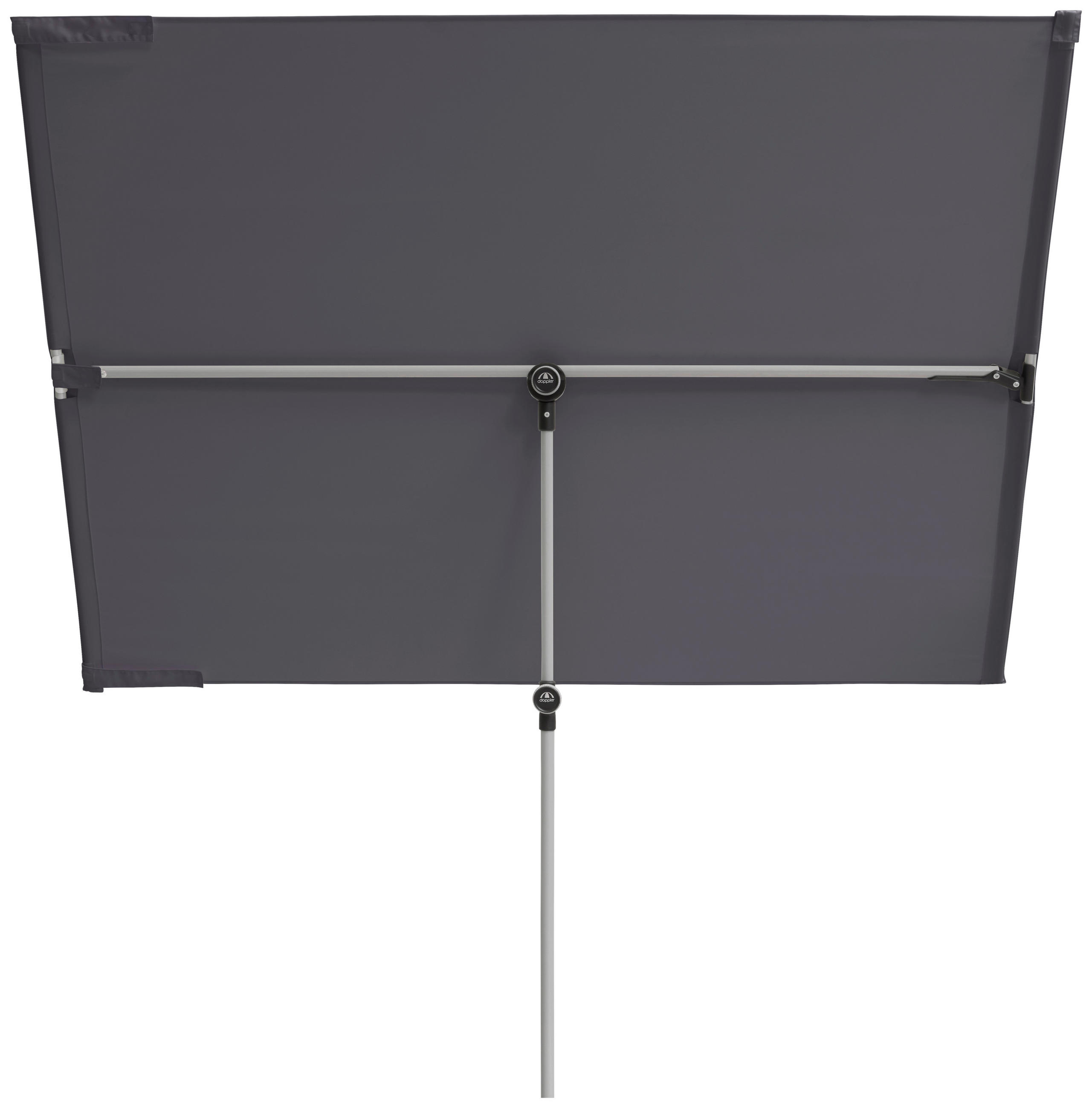 SENČNIK - barve aluminija/antracit, Design, kovina/tekstil (130/180cm) - Doppler