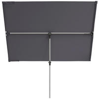 SONNENSCHIRM 180x130 cm Anthrazit  - Anthrazit/Alufarben, Design, Textil/Metall (130/180cm) - Doppler