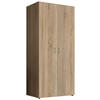 ORMAR S KLASIČNIM VRATIMA     - boje aluminija/hrast Sonoma, Konvencionalno, drvni materijal/plastika (81/177/51cm) - Carryhome