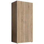 DREHTÜRENSCHRANK  in Sonoma Eiche  - Alufarben/Sonoma Eiche, KONVENTIONELL, Holzwerkstoff/Kunststoff (81/177/51cm) - Carryhome