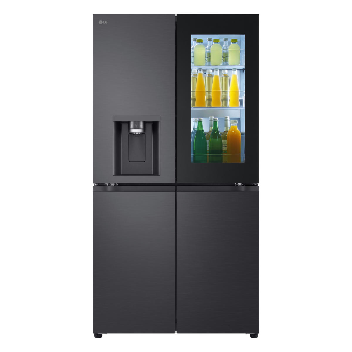 SIDE-BY-SIDE 91,4/179,2/72,9 cm GMG960EVJE  - Schwarz, Basics, Glas/Kunststoff (91,4/179,2/72,9cm) - LG