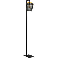 STEHLEUCHTE Escandidos 22/31/170 cm   - Goldfarben/Schwarz, Design, Metall (22/31/170cm) - Eglo