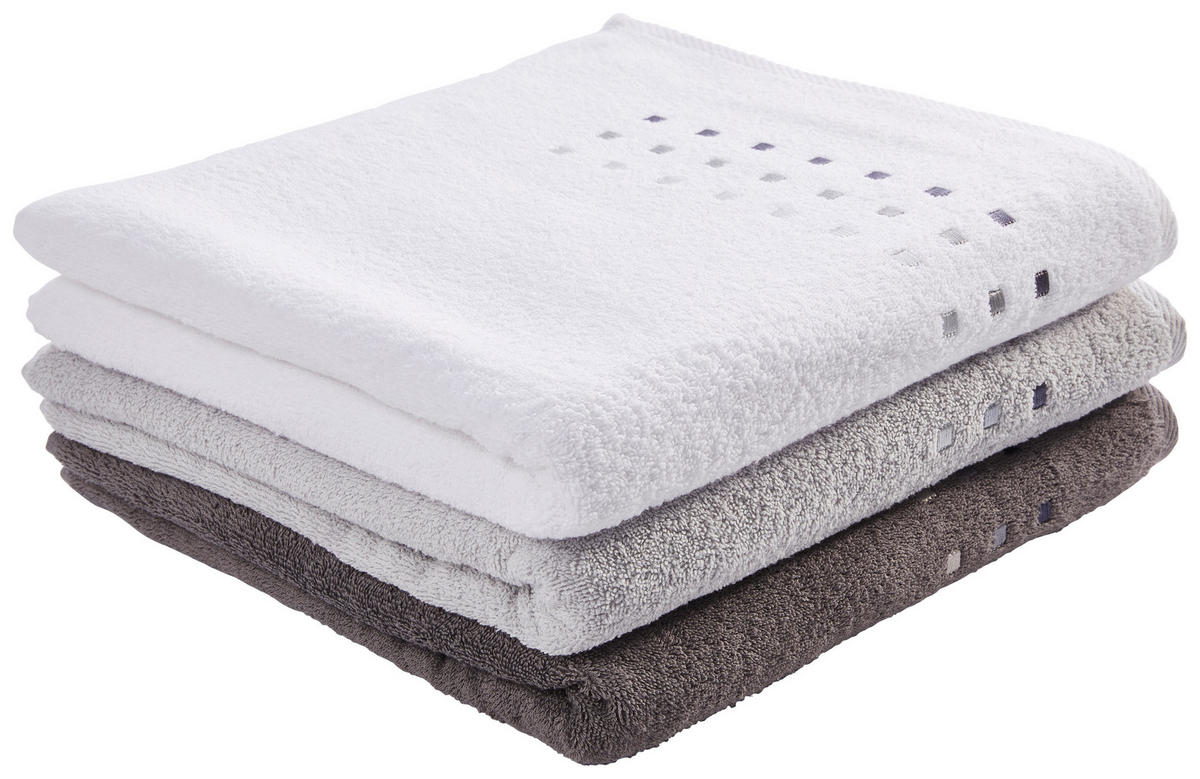 DUSCHTUCH Quattro 70/140 cm  - Anthrazit, Basics, Textil (70/140cm) - Esposa