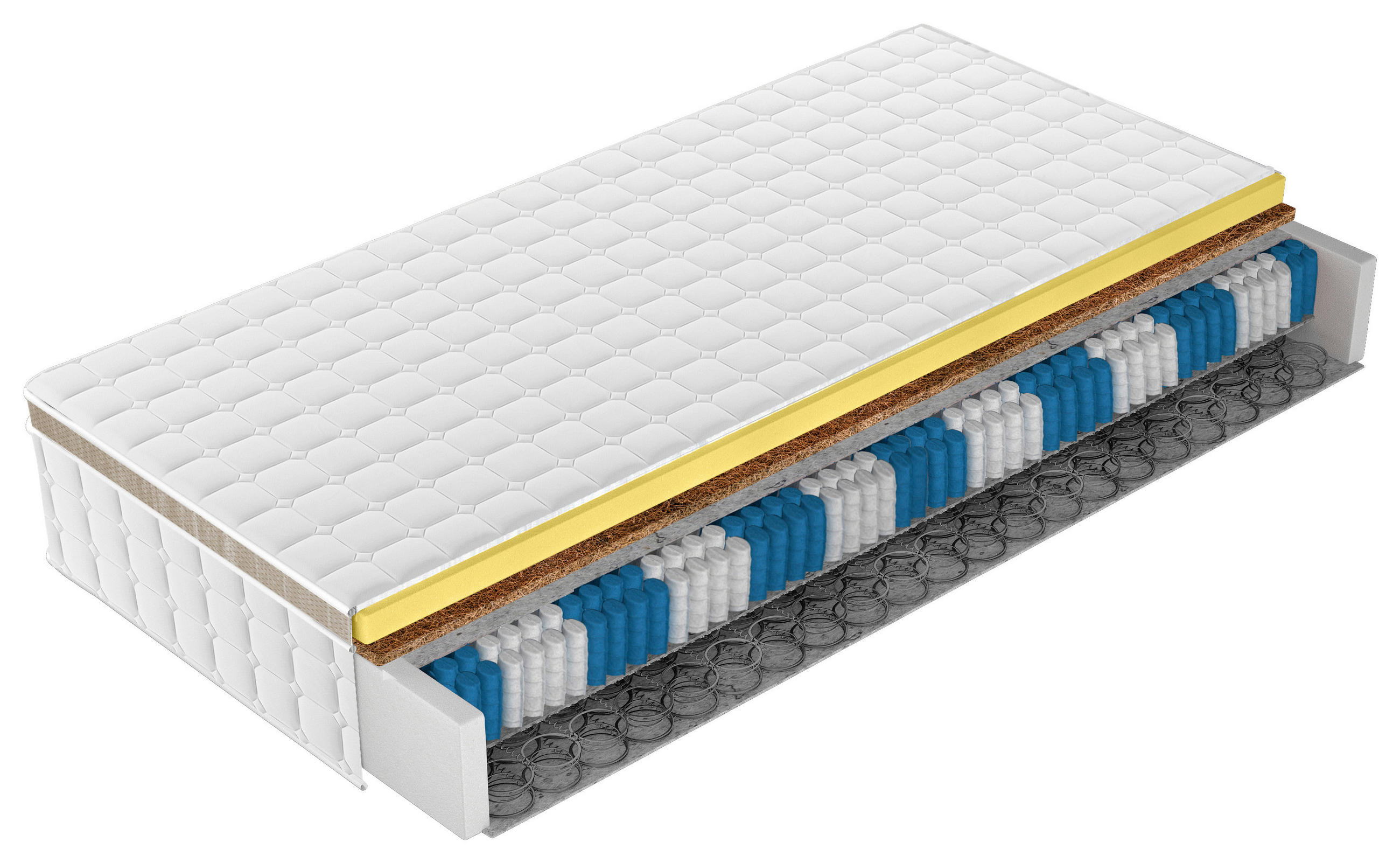 XXXLutz Boxspringmatratze Areno H5 Weiß 180x200 cm