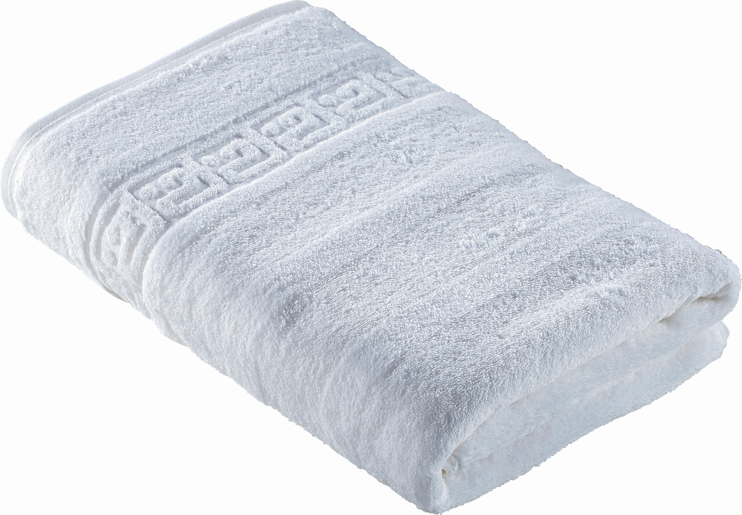 DUSCHTUCH Noblesse Uni 80/160 cm  - Weiss, Basics, Textil (80/160cm) - Cawoe