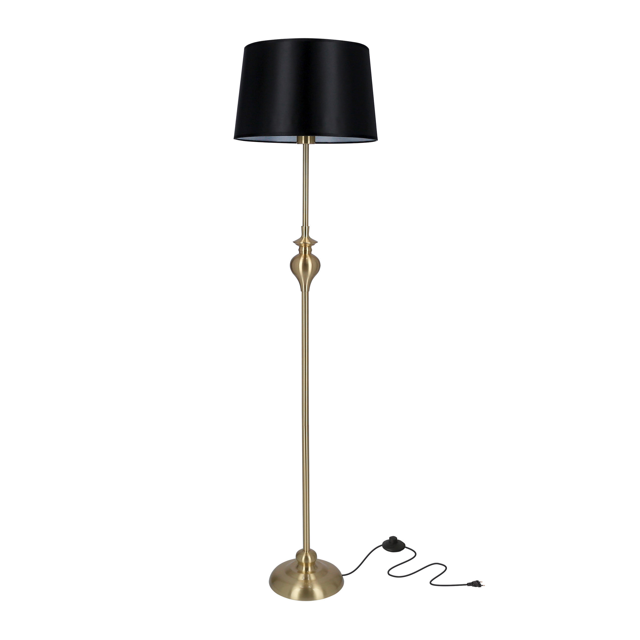 STEHLEUCHTE 35/35/135 cm    - Schwarz, KONVENTIONELL, Metall (35/35/135cm)