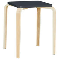 STAPELHOCKER Anthrazit, Naturfarben  - Anthrazit/Naturfarben, Basics, Holz (33/45/33cm) - Boxxx